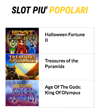 slot popolari lottomatica